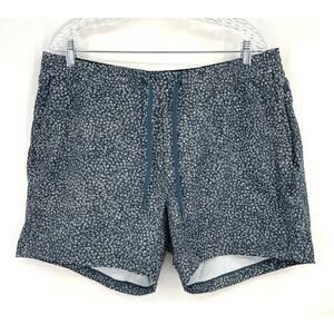 Lululemon Men's Bowline Short 5" Ventlight Mesh Blue White Size XXL